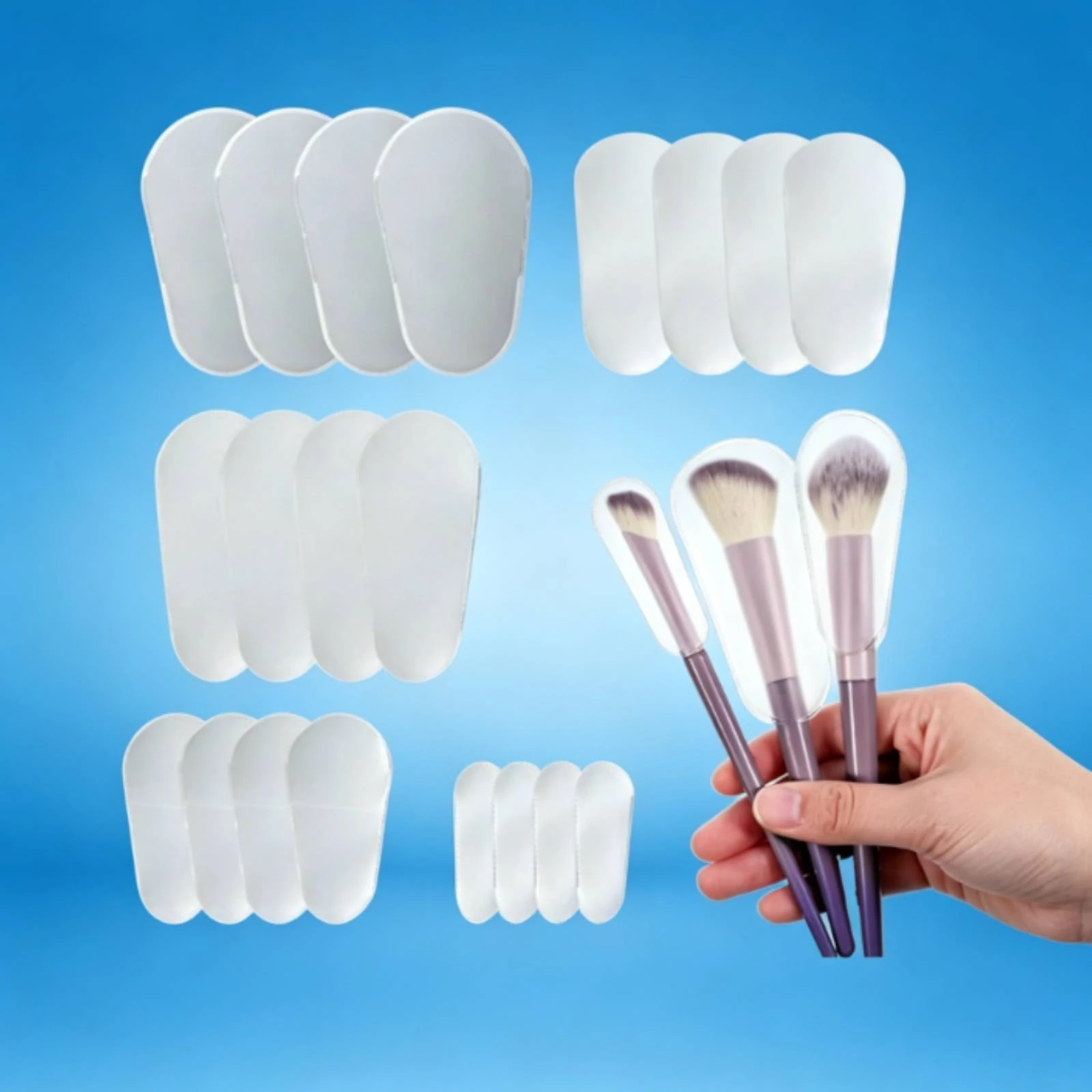 20 Pieces Makeup Brush Head Cover Multi Size Makeup Brush Protector Beauty Accessory EVA Frosted
20 Pieces Makeup Brush Head Cover Multi Size Makeup Brush Protector Beauty Accessory EVA Frosted