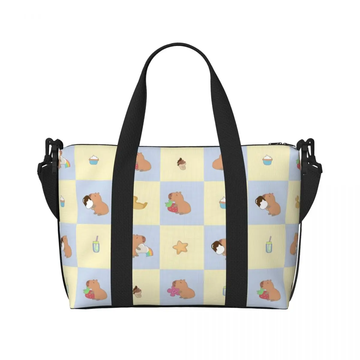 Custom Large Capybara Tote Bag for Women Cute Anime Shoulder Shopper Beach Gym Travel Bag
Custom Large Capybara Tote Bag for Women Cute Anime Shoulder Shopper Beach Gym Travel Bag