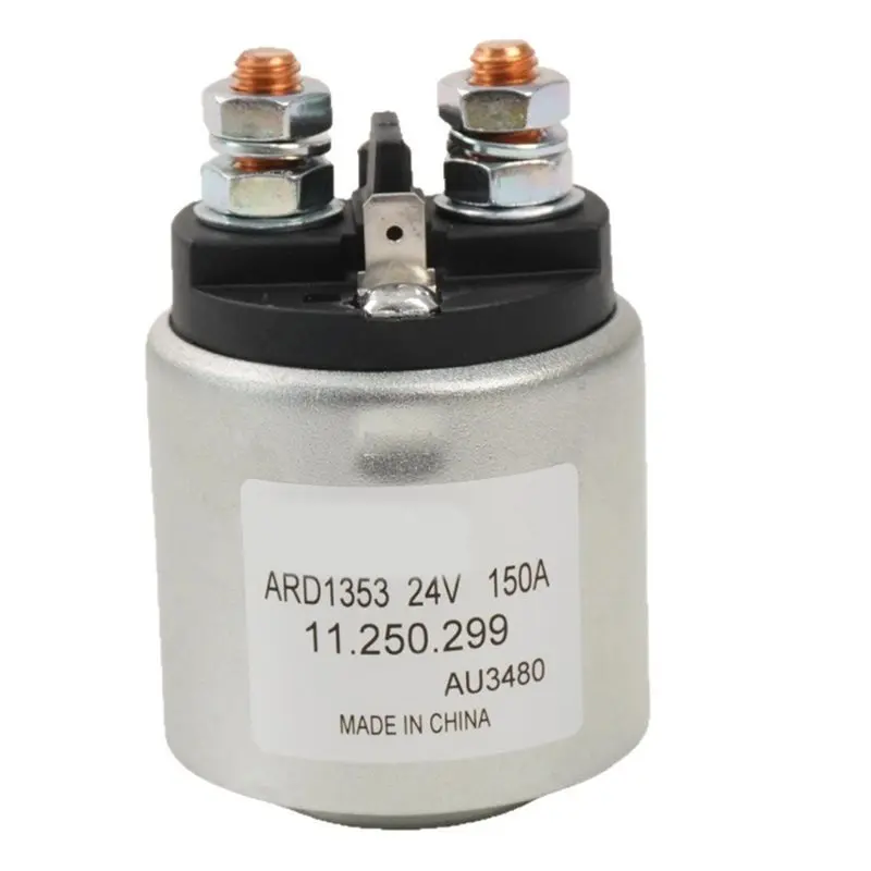 Solenoid Switch Hydraulic Motor Pump Contactor ARD1384 24V 150A For Material Handling Cart Scissors Lift Aerial Platform-Boom
Solenoid Switch Hydraulic Motor Pump Contactor ARD1384 24V 150A For Material Handling Cart Scissors Lift Aerial Platform-Boom