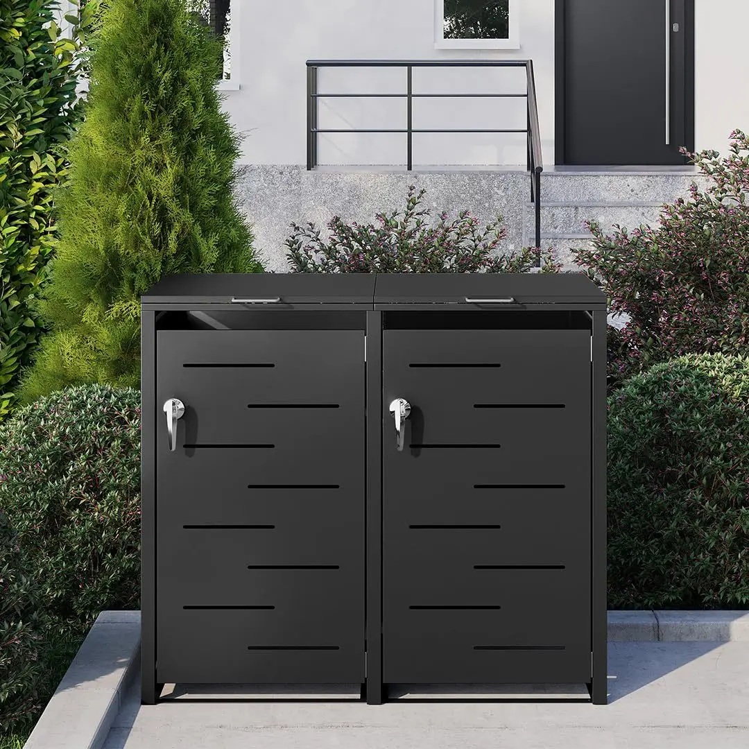 Europe's popular trash can box with wheels, steel trash can lid with wheels, outdoor storage of garbage, environmentally
Europe's popular trash can box with wheels, steel trash can lid with wheels, outdoor storage of garbage, environmentally