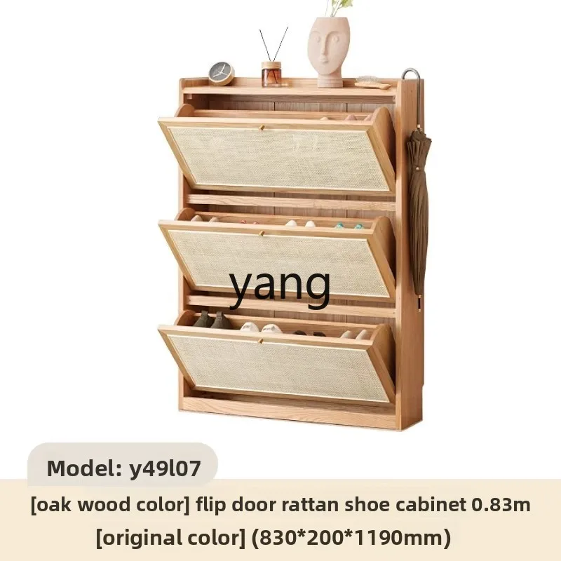 tgf Solid Wood Ultra-Thin Flip Shoe Cabinet Rattan Narrow Entryway Cabinet Home Storage Cabinet
tgf Solid Wood Ultra-Thin Flip Shoe Cabinet Rattan Narrow Entryway Cabinet Home Storage Cabinet