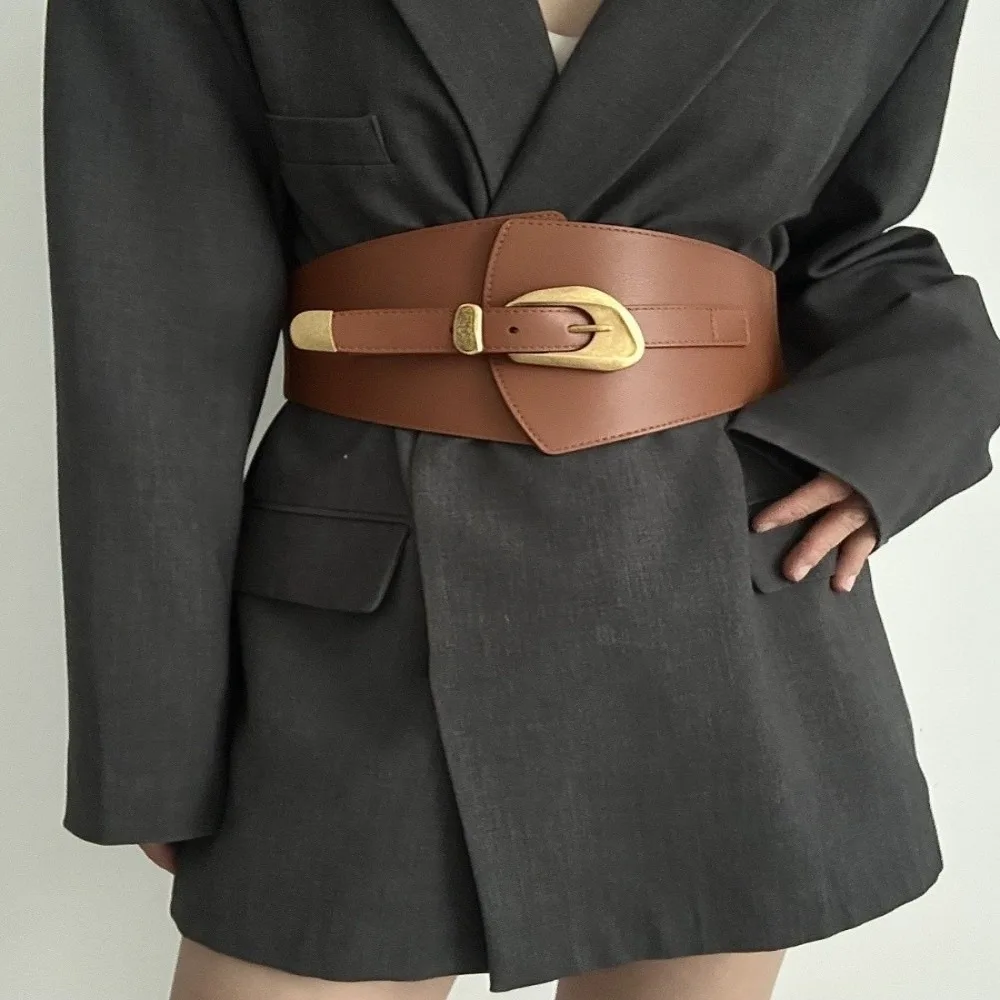 Waist Corset Spicy Girl PU Leather Corset Elastic Solid Color Wide Cummerbunds Slimming Waistband Western Cowboy Belt Ladies
Waist Corset Spicy Girl PU Leather Corset Elastic Solid Color Wide Cummerbunds Slimming Waistband Western Cowboy Belt Ladies