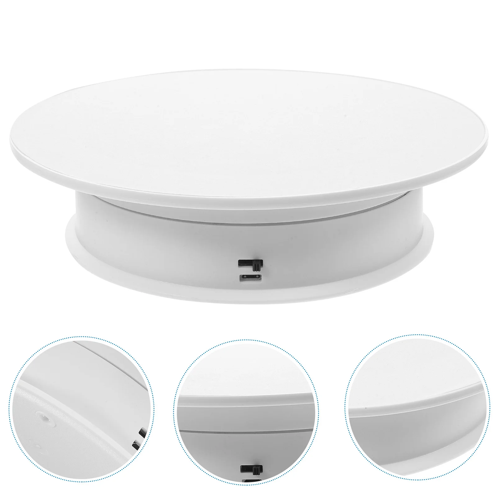 ABS Rotatable Jewelry Display Stand Electric Turntable for Watches Watches Digital Products Display Stand Rotating Turntable
ABS Rotatable Jewelry Display Stand Electric Turntable for Watches Watches Digital Products Display Stand Rotating Turntable