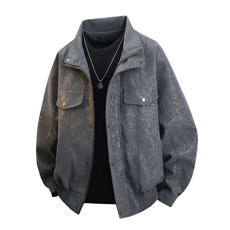 New Spring and Autumn Leather Jacket Men's Casual Jacket Middle Aged Youth Stand Up Collar Jacket Lapel Fashion Brand Clothes
New Spring and Autumn Leather Jacket Men's Casual Jacket Middle Aged Youth Stand Up Collar Jacket Lapel Fashion Brand Clothes