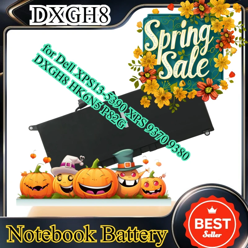 DXGH8 52Wh 7.6V Replacement Laptop Battery for Dell XPS13-5390 XPS 9370 9380 DXGH8 HK6N5 P82G 5600mAh High Quality Bateria
DXGH8 52Wh 7.6V Replacement Laptop Battery for Dell XPS13-5390 XPS 9370 9380 DXGH8 HK6N5 P82G 5600mAh High Quality Bateria