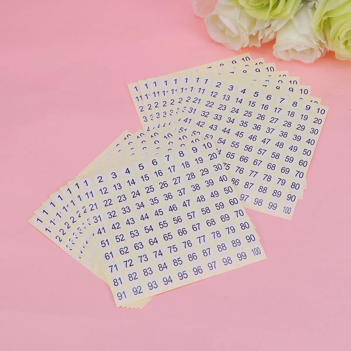 15 Sheets Round Number Stickers 1-100 Paper Identification Clutter-Free Organization for Office Home
15 Sheets Round Number Stickers 1-100 Paper Identification Clutter-Free Organization for Office Home