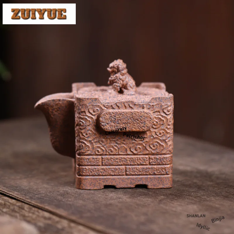 200ml Ancient Yixing Purple Clay Teapots Handmade Hand Grab Pot Raw Ore Purple Mud Tea Soaking Kettle Zisha Tea Set Teaware Gift
200ml Ancient Yixing Purple Clay Teapots Handmade Hand Grab Pot Raw Ore Purple Mud Tea Soaking Kettle Zisha Tea Set Teaware Gift
