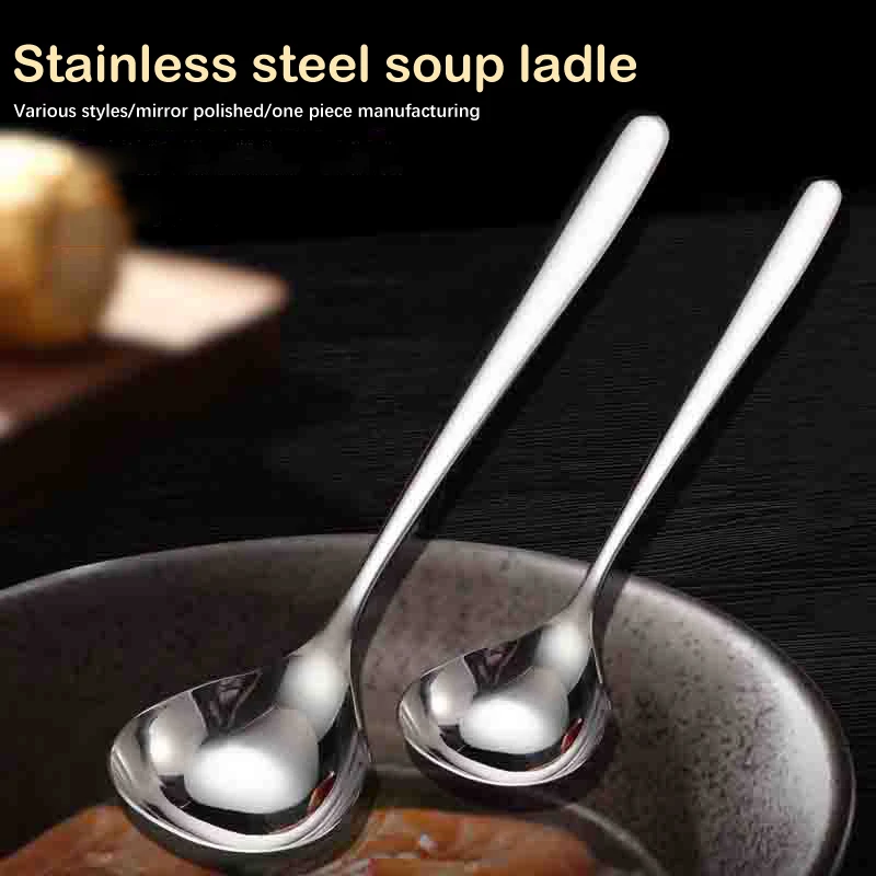 Stainless Steel Spoon Kitchen Household Hot Pot Spoon Thickened Long Handled Round Spoon Spoon For Serving Soup
Stainless Steel Spoon Kitchen Household Hot Pot Spoon Thickened Long Handled Round Spoon Spoon For Serving Soup