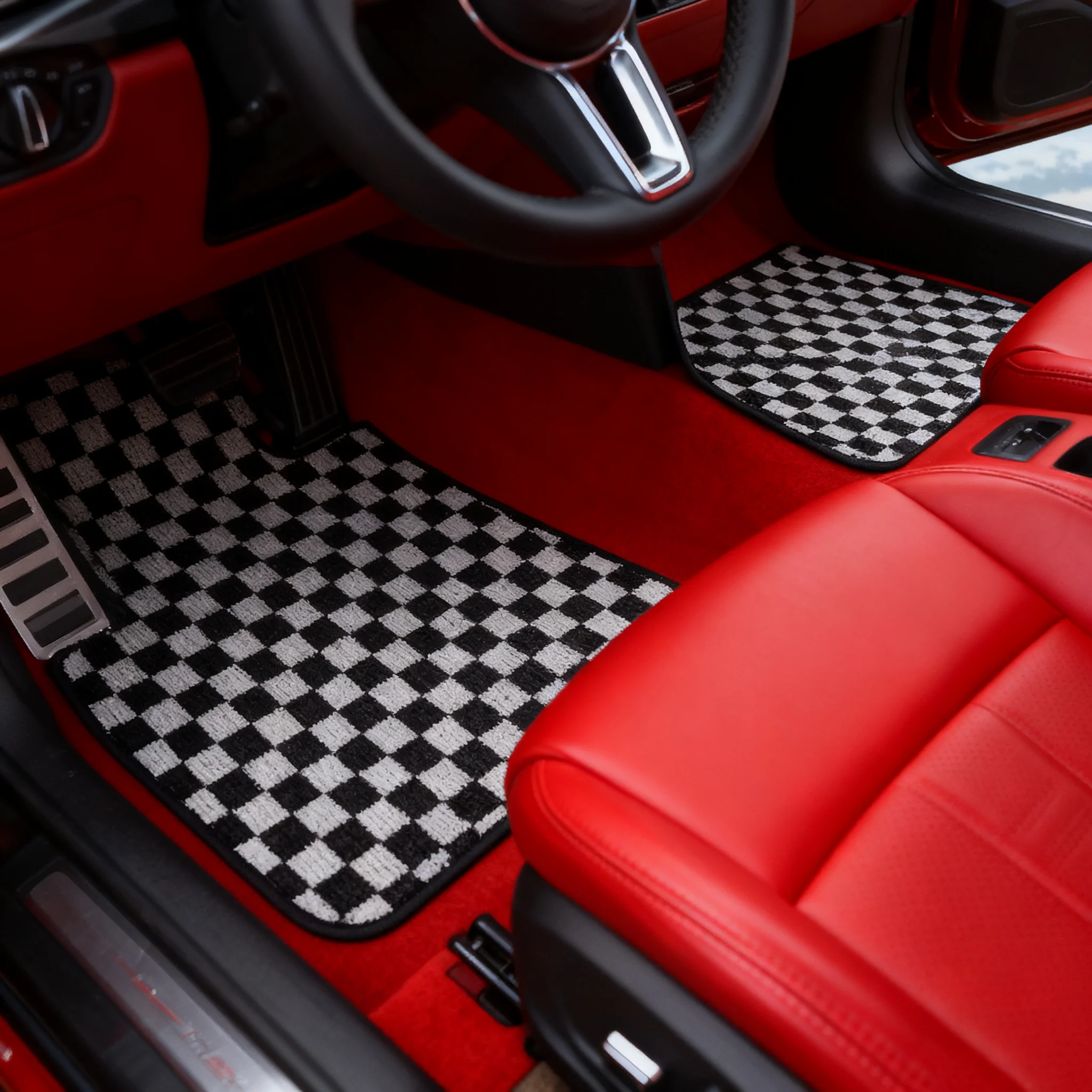 Пушистые клетчатые автомобильные коврики, белый полный комплект, теплый флисовый ковер для ног, нескользящие внутренние вкладыши для седана/внедорожника/грузовика, автоаксессуары
Пушистые клетчатые автомобильные коврики, белый полный комплект, теплый флисовый ковер для ног, нескользящие внутренние вкладыши для седана/внедорожника/грузовика, автоаксессуары