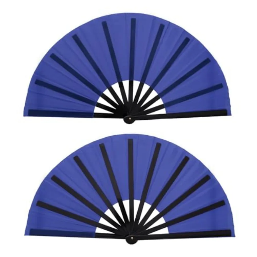 2 Packs Large Rave Fan Handheld Folding Fans Nylon Cloth Foldable for Men Women Performance Line Dance Chinese Kung Fu Tai Chi
2 Packs Large Rave Fan Handheld Folding Fans Nylon Cloth Foldable for Men Women Performance Line Dance Chinese Kung Fu Tai Chi