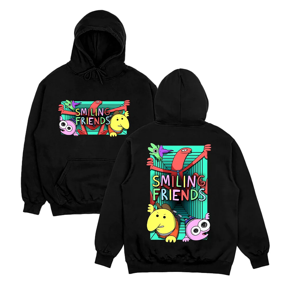 Толстовки с капюшоном «Улыбающиеся друзья», аниме «Улыбающиеся друзья», новые пуловеры в стиле аниме, толстовка с мультяшным принтом, унисекс, уличная одежда
Толстовки с капюшоном «Улыбающиеся друзья», аниме «Улыбающиеся друзья», новые пуловеры в стиле аниме, толстовка с мультяшным принтом, унисекс, уличная одежда