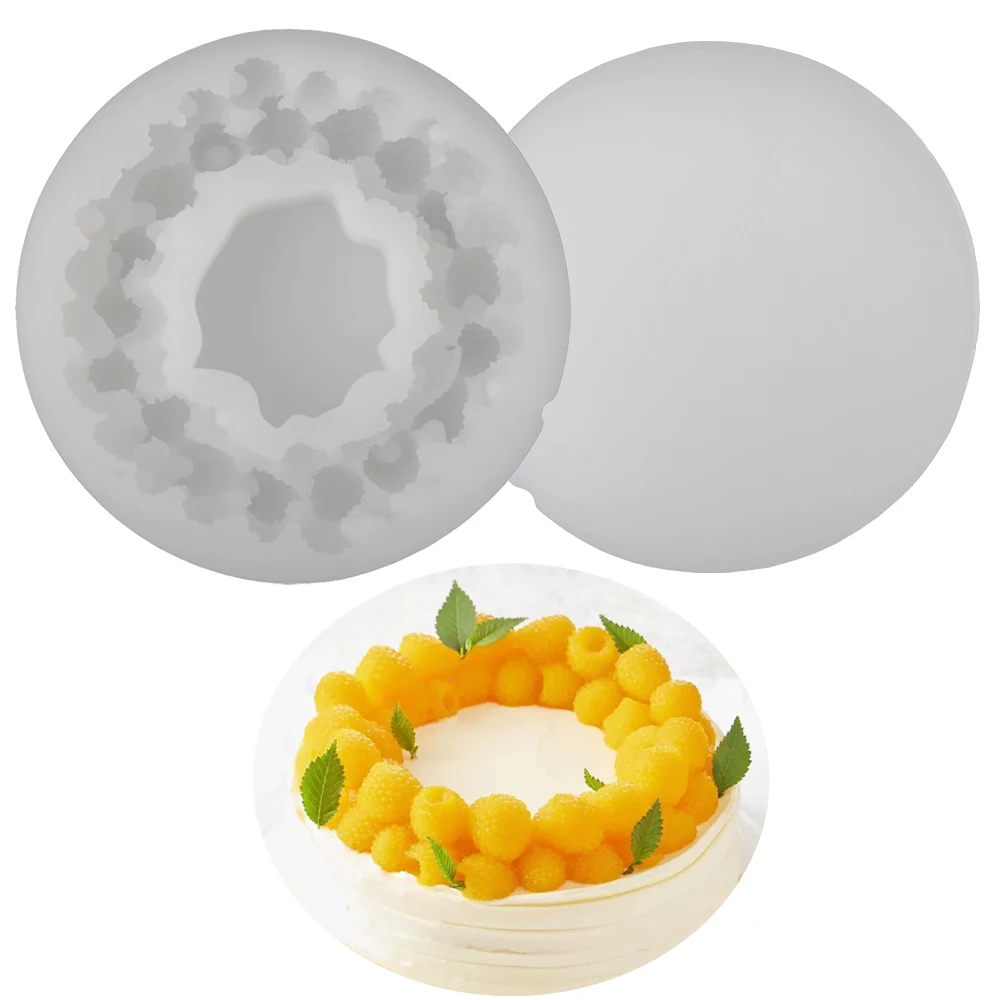 Одиночная малина, сложенная круглая силиконовая форма для мусса, форма для украшения фруктового торта, форма для выпечки шоколада и французской западной кондитерской
Одиночная малина, сложенная круглая силиконовая форма для мусса, форма для украшения фруктового торта, форма для выпечки шоколада и французской западной кондитерской