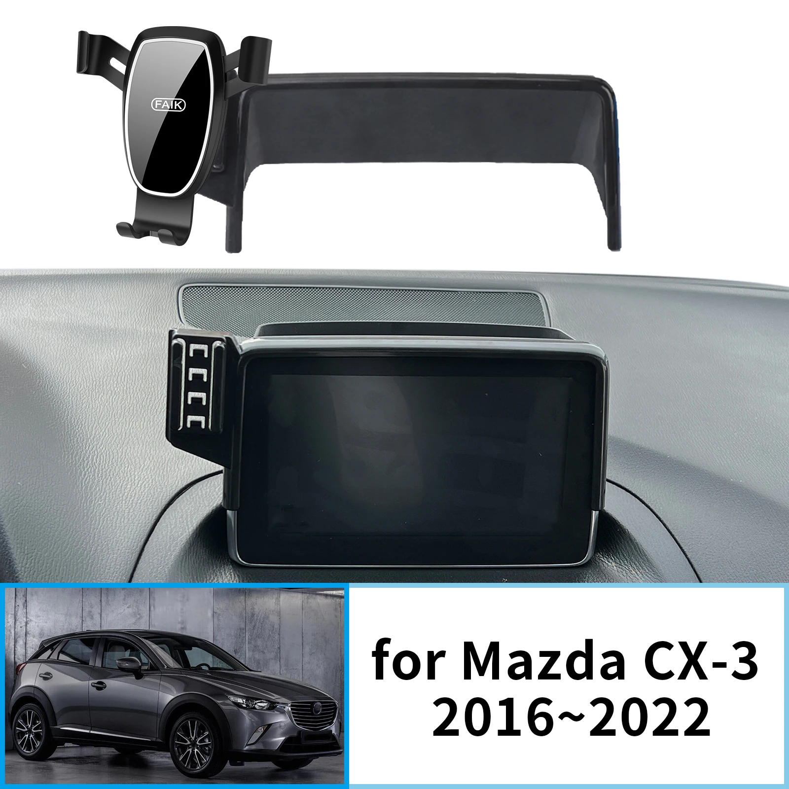 for Mazda CX-3 CX3 Sport DK 2016~2022 GPS Bracket Navigation Stand Auto Accessories
for Mazda CX-3 CX3 Sport DK 2016~2022 GPS Bracket Navigation Stand Auto Accessories