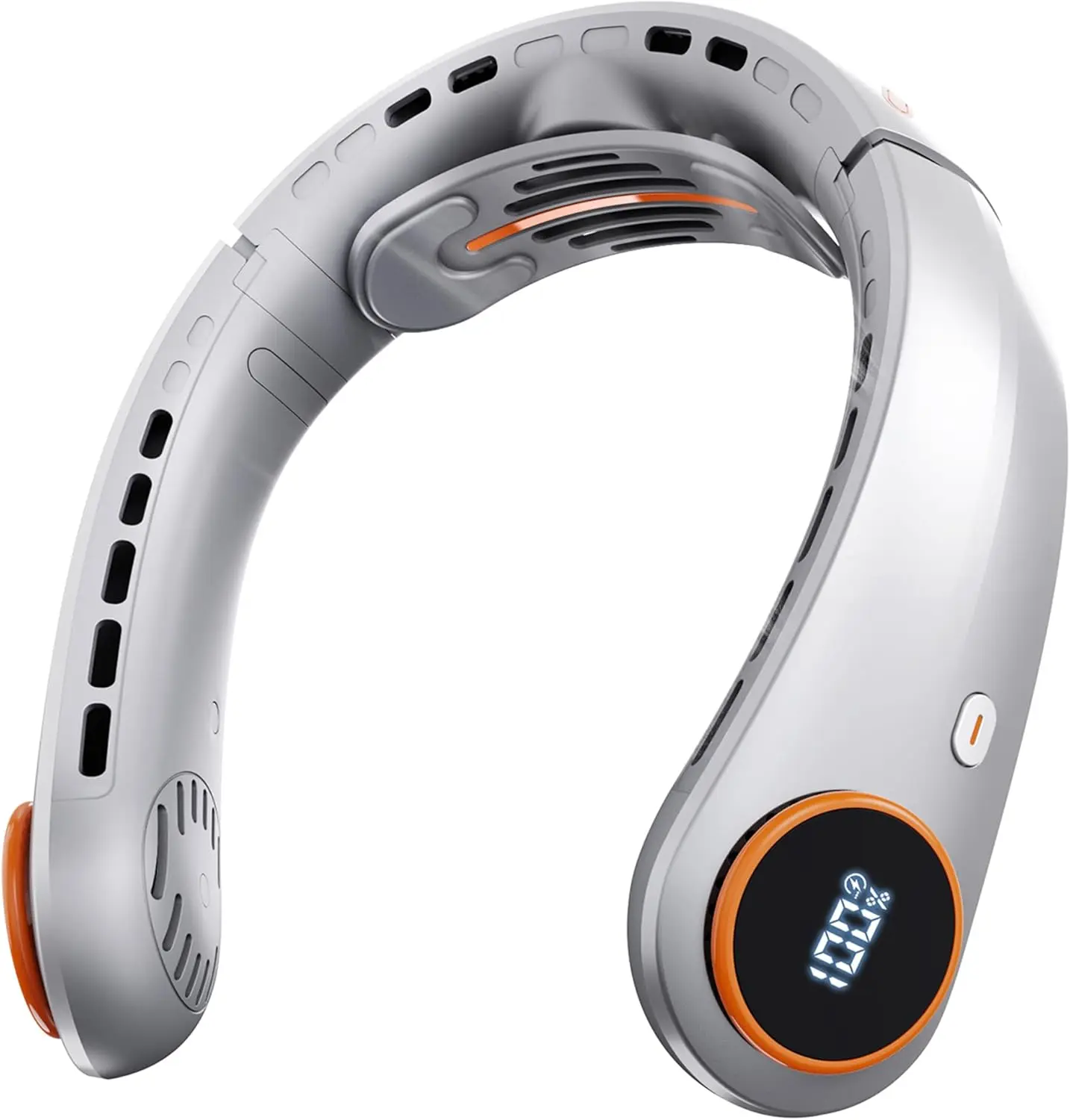 Portable Rechargeable Neck Fan with 5000mAh Battery, 5 Speeds & LED Display for Cooling on the Go
Portable Rechargeable Neck Fan with 5000mAh Battery, 5 Speeds & LED Display for Cooling on the Go
