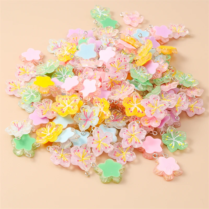 20pcs 20x24mm Cute Colorful Mix Resin Flower Charms Pendants for Making Drop Earrings Necklaces Bracelets DIY Crafts Accessories
20pcs 20x24mm Cute Colorful Mix Resin Flower Charms Pendants for Making Drop Earrings Necklaces Bracelets DIY Crafts Accessories
