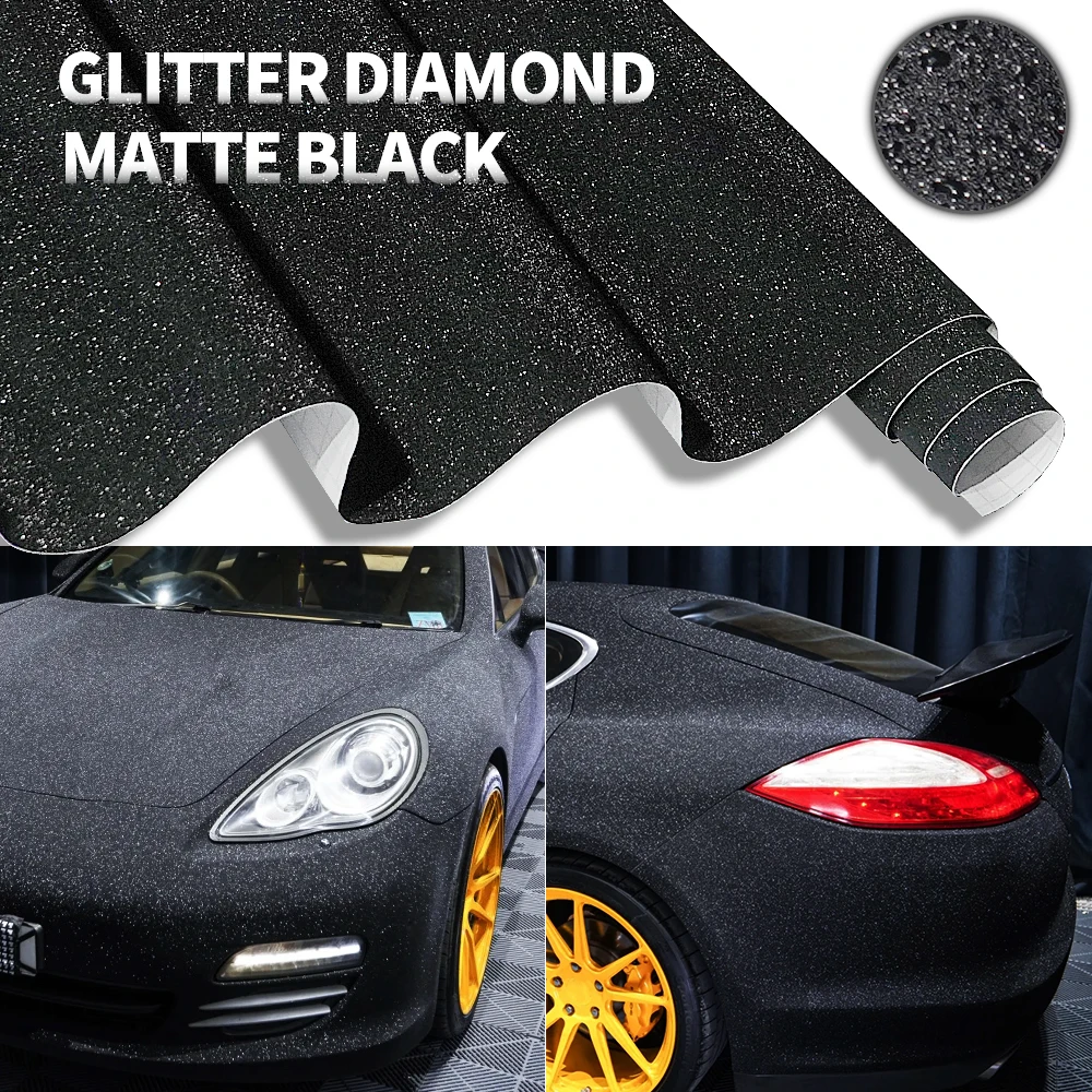 Black Frost Glitter Diamond Matte Vinyl Wrap Film For Car Body Car Sticker Interior Decoration Motorcycle Decal with bubble free
Black Frost Glitter Diamond Matte Vinyl Wrap Film For Car Body Car Sticker Interior Decoration Motorcycle Decal with bubble free