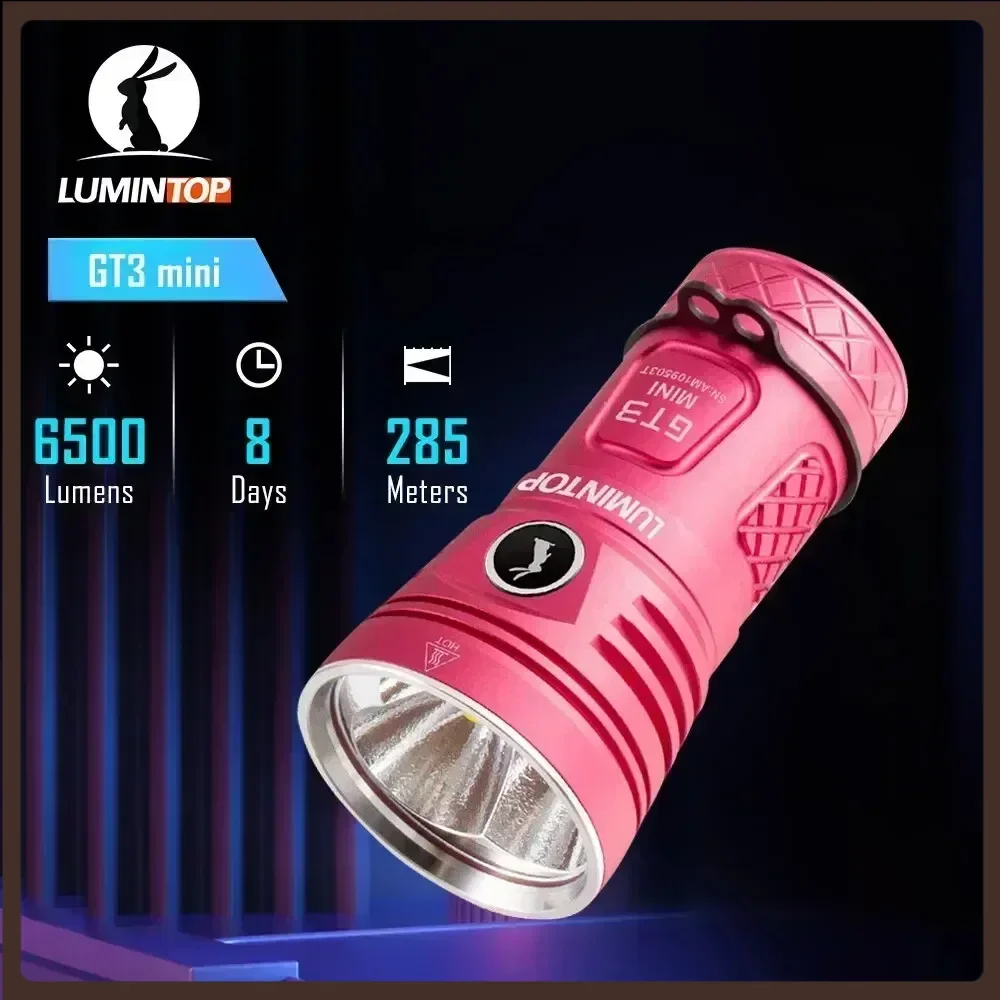 Lumintop-GT3 Mini LED Flashlight, 7 Lighting Modes, 6500LM, Rechargeable Lamp, 3 Core LED Torch, Flash Light for Camping, Hiking
Lumintop-GT3 Mini LED Flashlight, 7 Lighting Modes, 6500LM, Rechargeable Lamp, 3 Core LED Torch, Flash Light for Camping, Hiking