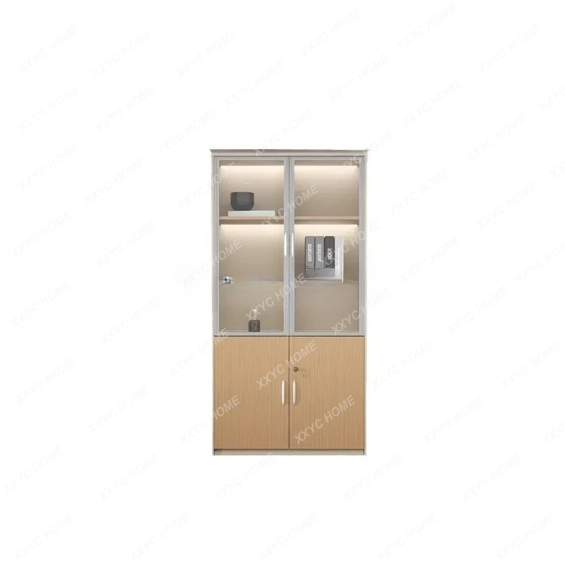 File Cabinet Wooden Document Storage with Glass Door, Panel Type, Office Multi-Functional File Organizer
File Cabinet Wooden Document Storage with Glass Door, Panel Type, Office Multi-Functional File Organizer