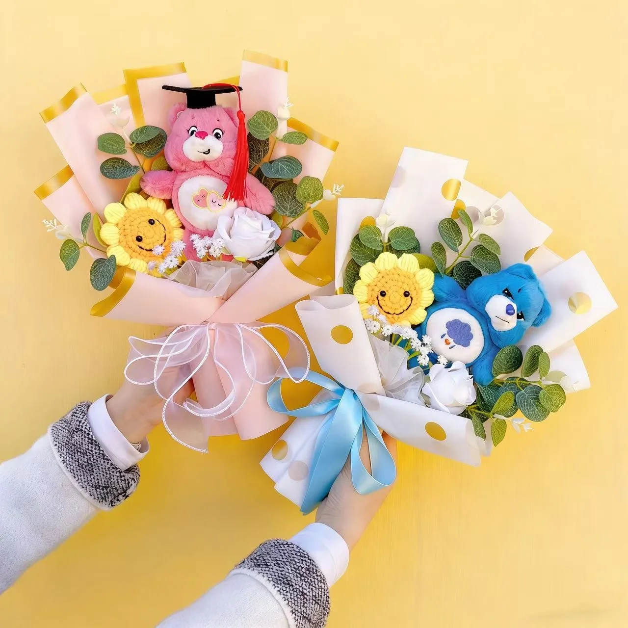 Genuine Care Bears Soft Plush Dolls With Sunflowers Creative Flower Bouquets Christmas Birthday Graduation Gifts
Genuine Care Bears Soft Plush Dolls With Sunflowers Creative Flower Bouquets Christmas Birthday Graduation Gifts