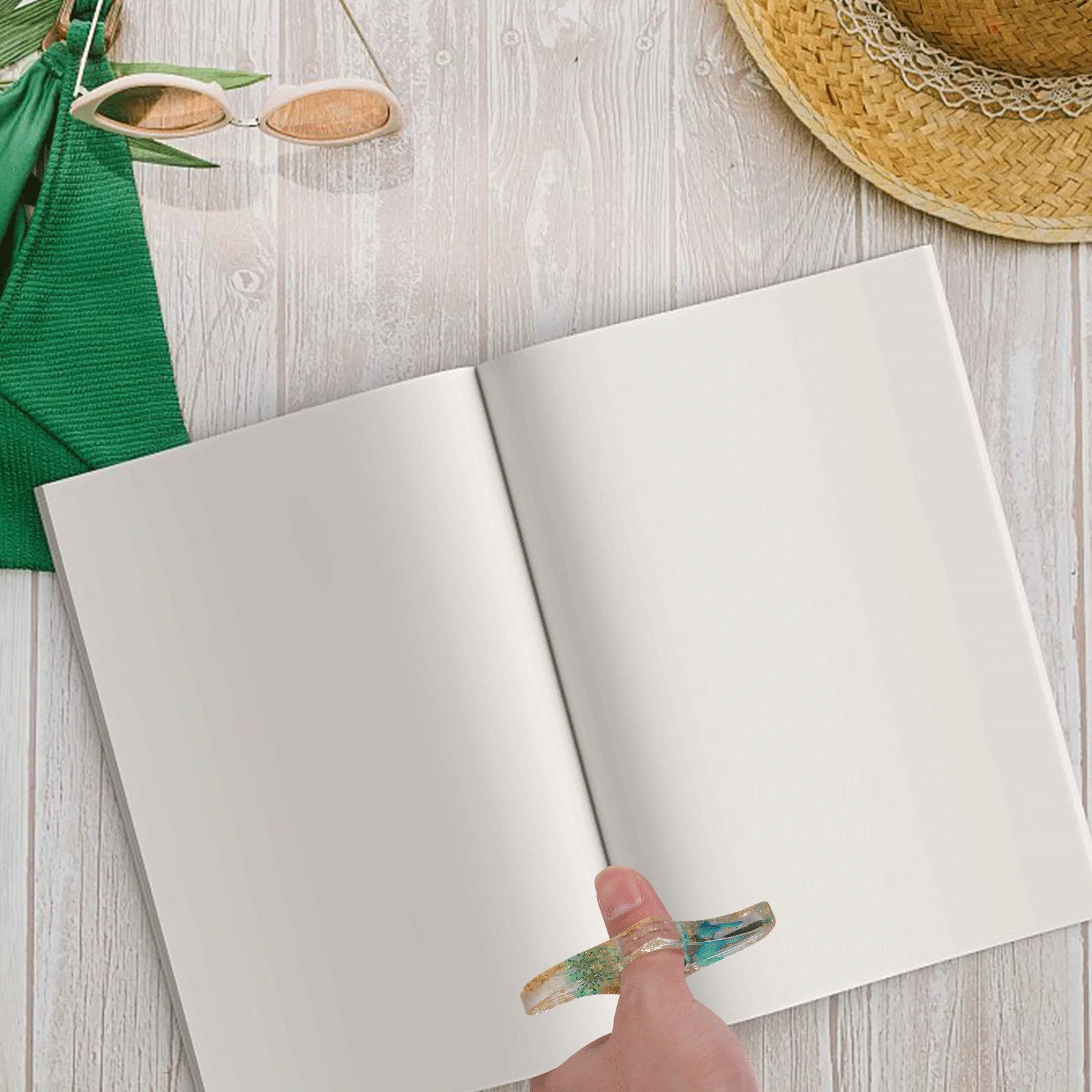 Reading Book Thumb Book Page Holder Flower Ring Bookmark Paper Plastic Reading Rack Finger Book Holder 8.5x3.5cm
Reading Book Thumb Book Page Holder Flower Ring Bookmark Paper Plastic Reading Rack Finger Book Holder 8.5x3.5cm