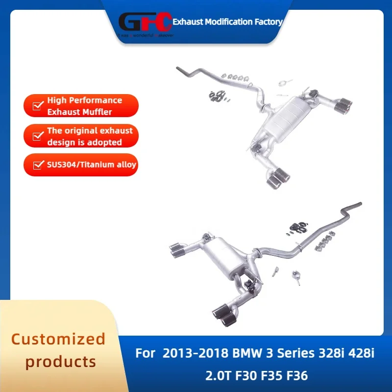 Высокопроизводительная электронная выхлопная система GFC SUS304 Catback для BMW 3 серии 328i 428i 2.0T F30 F35 F36 2013-2018 гг.
Высокопроизводительная электронная выхлопная система GFC SUS304 Catback для BMW 3 серии 328i 428i 2.0T F30 F35 F36 2013-2018 гг.
