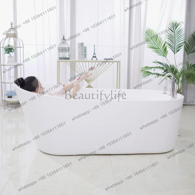 Acrylic bathtub deep bubble independent boutique thickening integrated molding seamless thickening
Acrylic bathtub deep bubble independent boutique thickening integrated molding seamless thickening