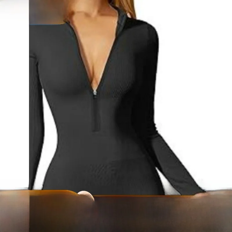 Женский длинный комбинезон в рубчик Spor с молнией спереди, полиэфирная ткань, тонкие длинные брюки со средней талией
Женский длинный комбинезон в рубчик Spor с молнией спереди, полиэфирная ткань, тонкие длинные брюки со средней талией