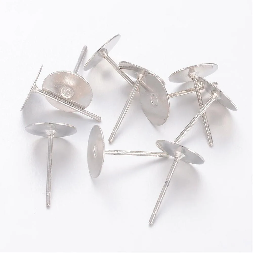 50pcs Stud Earrings Components Brass Head and Stainless Steel Pin Lead Free Cadmium Free and Nickel Free Tray: 8mm 12mm
50pcs Stud Earrings Components Brass Head and Stainless Steel Pin Lead Free Cadmium Free and Nickel Free Tray: 8mm 12mm
