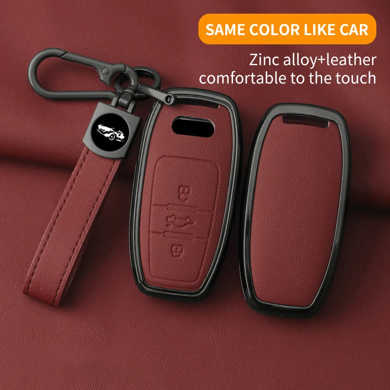 Zinc Alloy Leather Car Key Case Cover for Audi A1 A3 A4 A6 A7 A5 b8 8t S line A8 d3 d4 d5 4h Car Key Protector Shell Accessories
Zinc Alloy Leather Car Key Case Cover for Audi A1 A3 A4 A6 A7 A5 b8 8t S line A8 d3 d4 d5 4h Car Key Protector Shell Accessories