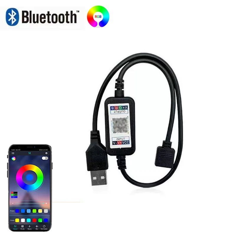 Светодиодный контроллер RGB Bluetooth Usb 5 В RGB Контроллер Приемник 4-контактный контроллер светодиодных фонарей Изменение цвета для светодиодных лент RGB
Светодиодный контроллер RGB Bluetooth Usb 5 В RGB Контроллер Приемник 4-контактный контроллер светодиодных фонарей Изменение цвета для светодиодных лент RGB