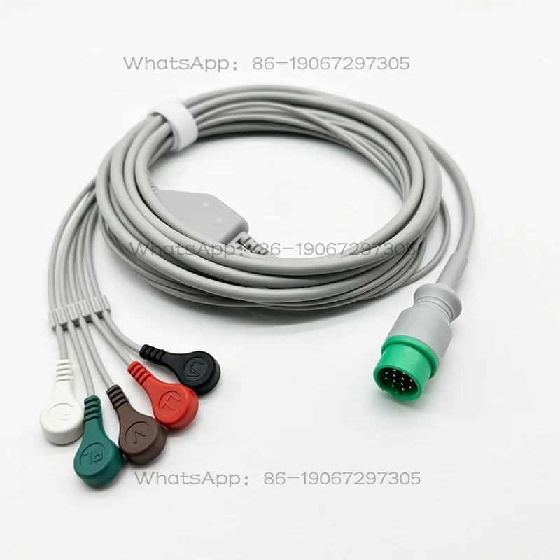 Q series M series S series integrated 5-lead encrypted ECG lead wire
Q series M series S series integrated 5-lead encrypted ECG lead wire