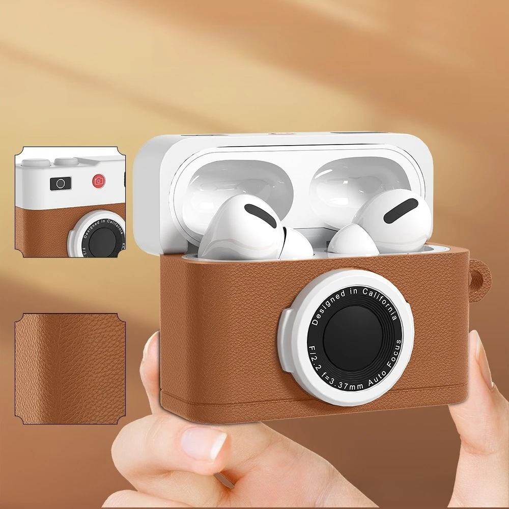 2025 New Retro Camera Earphone Case for Airpods Pro 3 Soft Silicone Headphone Protective Case for AirPods Pro3/Pro2/4 Generation
2025 New Retro Camera Earphone Case for Airpods Pro 3 Soft Silicone Headphone Protective Case for AirPods Pro3/Pro2/4 Generation