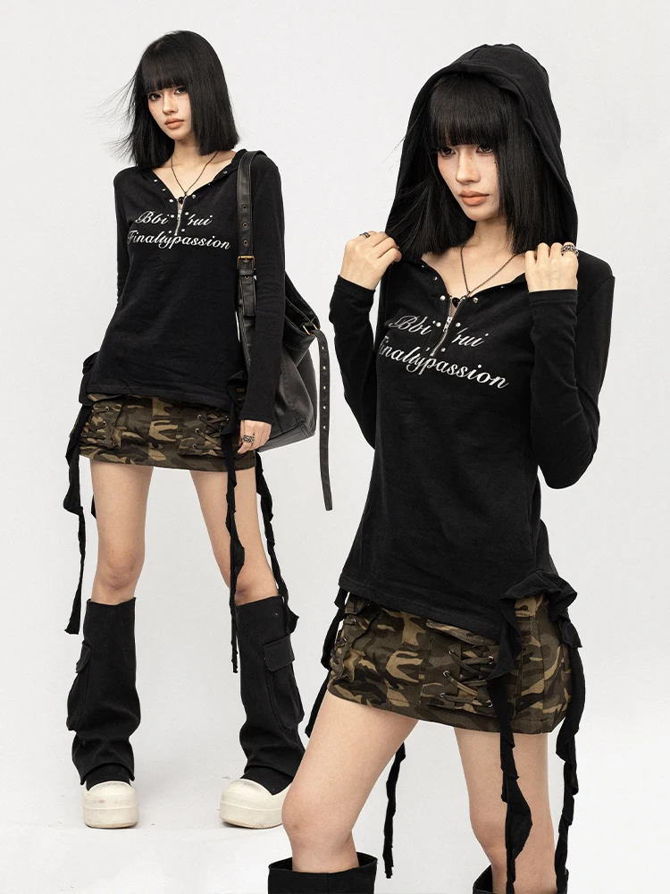 OCTTFLAB Американский ретро-худи для девушек в стиле Hot Girl, черный, с длинным рукавом, женский, осенне-зимний, приталенный, базовый топ из смесового хлопка со спандексом
OCTTFLAB Американский ретро-худи для девушек в стиле Hot Girl, черный, с длинным рукавом, женский, осенне-зимний, приталенный, базовый топ из смесового хлопка со спандексом