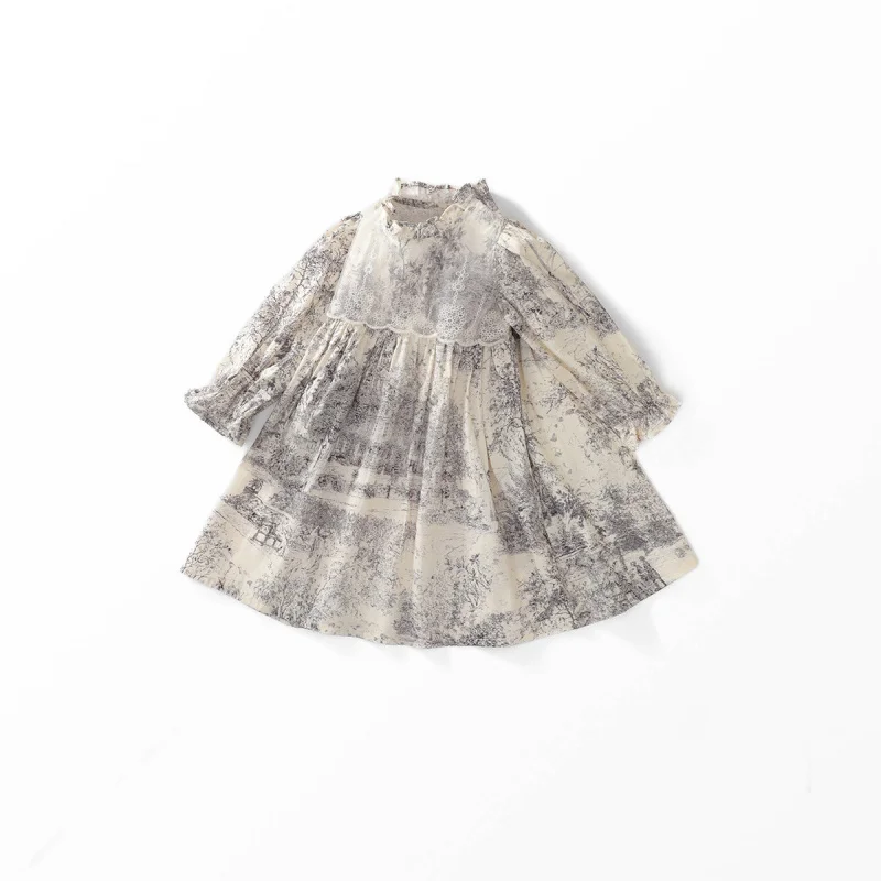 Girls' Spring Summer Lace Korean Style Children's Fashion Ink Painting Elegant Dress
Girls' Spring Summer Lace Korean Style Children's Fashion Ink Painting Elegant Dress