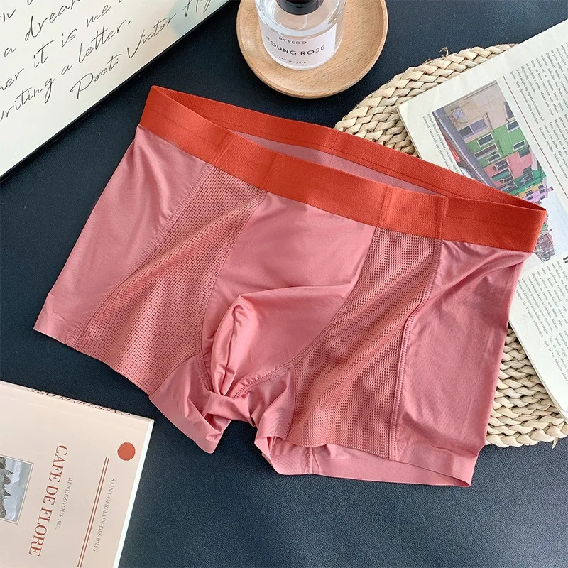 Mens Underpants U Convex Pouch Boxers Ice Silk Sport Underwear Seamless Soft Male Shorts Panties Breathable Bottoms Boxer Homme
Mens Underpants U Convex Pouch Boxers Ice Silk Sport Underwear Seamless Soft Male Shorts Panties Breathable Bottoms Boxer Homme