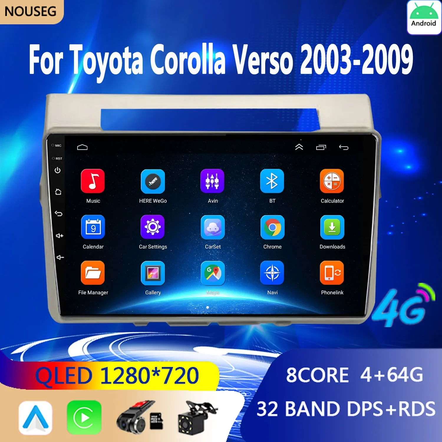 Car Radio Multimedia Player For Toyota Corolla Verso AR10 2004 - 2009 Android Auto Navigation GPS Head Unit Nav
Car Radio Multimedia Player For Toyota Corolla Verso AR10 2004 - 2009 Android Auto Navigation GPS Head Unit Nav