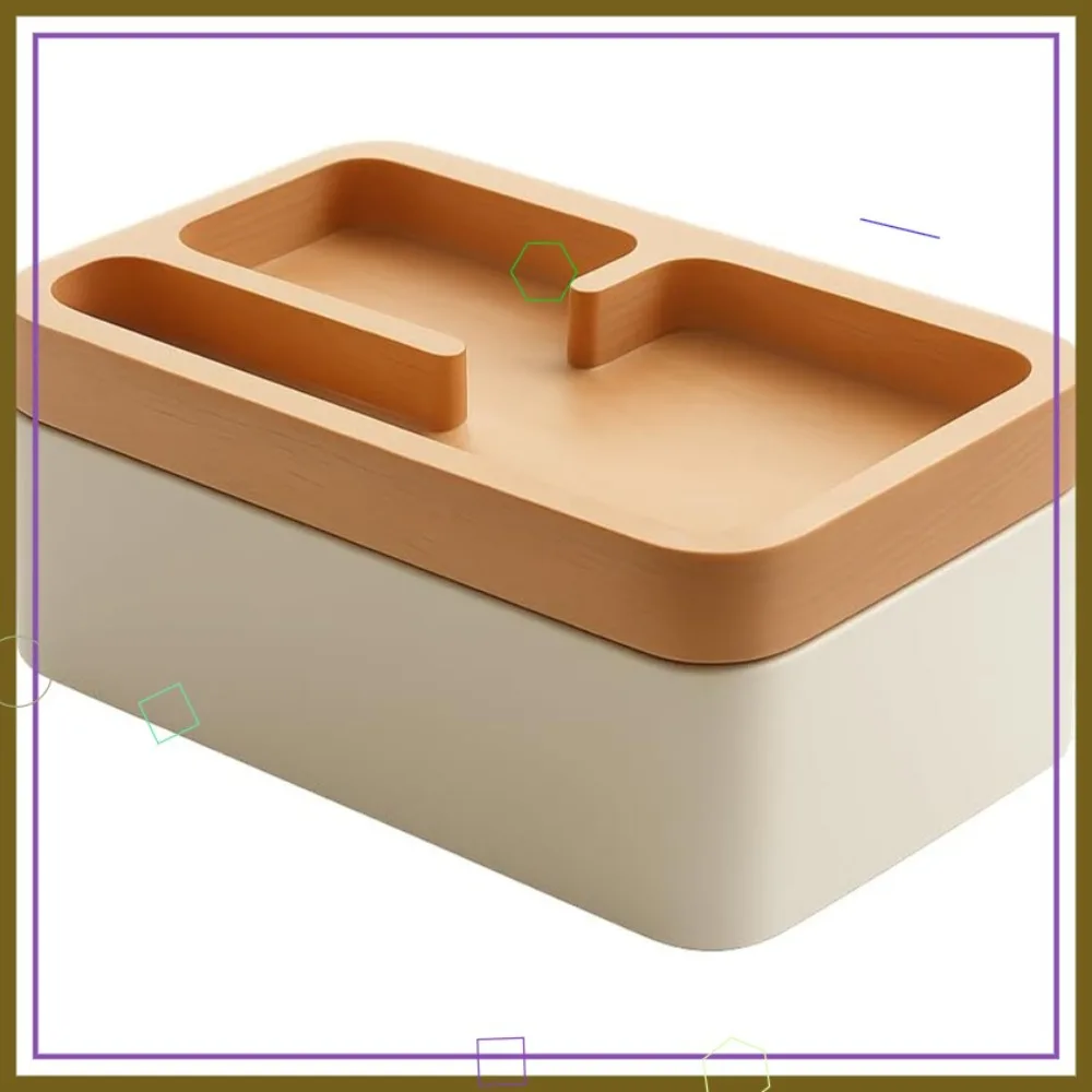 EDC Valet Tray Box with Authentic Wood Magnetic Rotating Lid, Office Desk Organizer for Home, White
EDC Valet Tray Box with Authentic Wood Magnetic Rotating Lid, Office Desk Organizer for Home, White