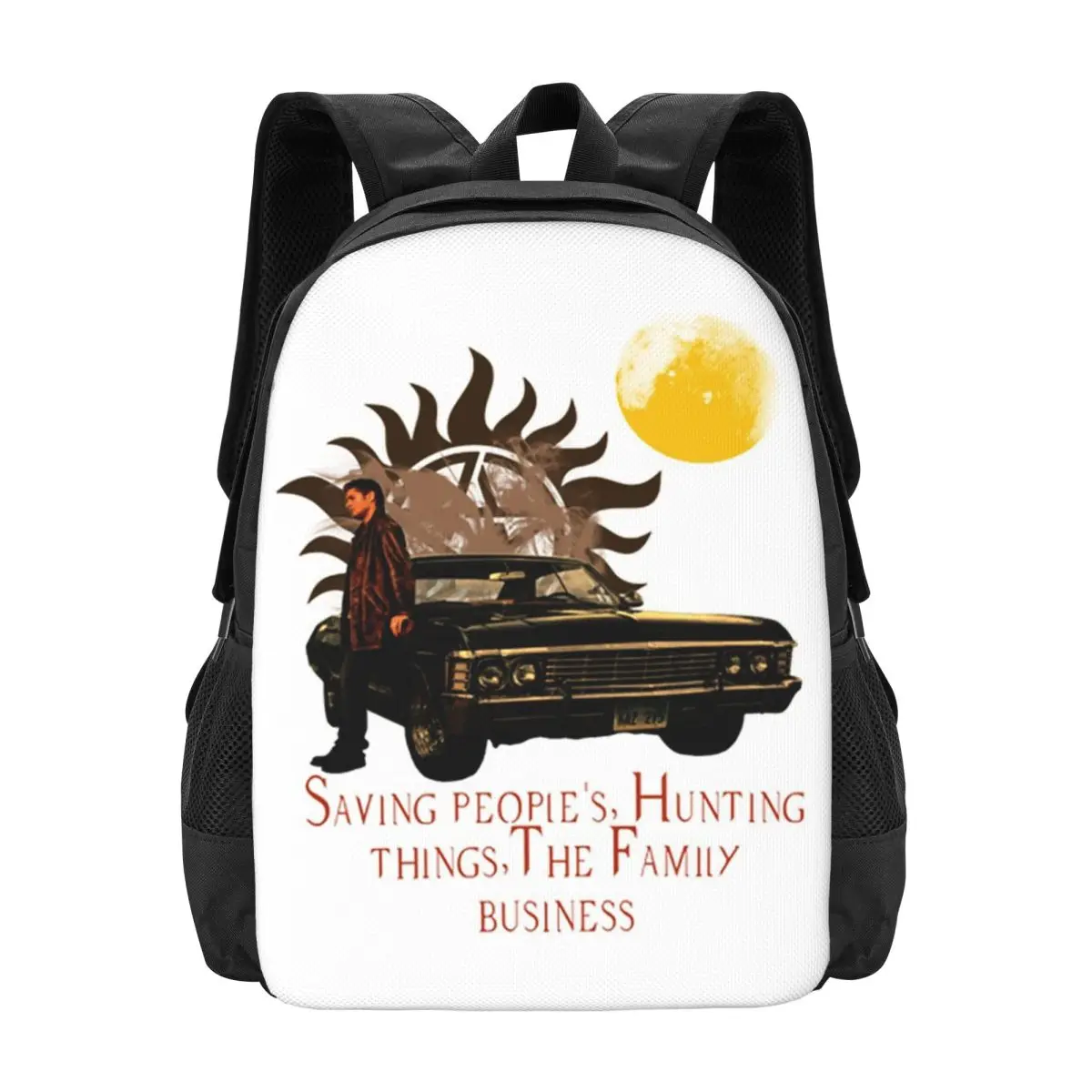 Supernatural Backpack Hot Sale Daypack Large Capacity Kids BookBag School Bag Shoulder Bags for Men Women
Supernatural Backpack Hot Sale Daypack Large Capacity Kids BookBag School Bag Shoulder Bags for Men Women