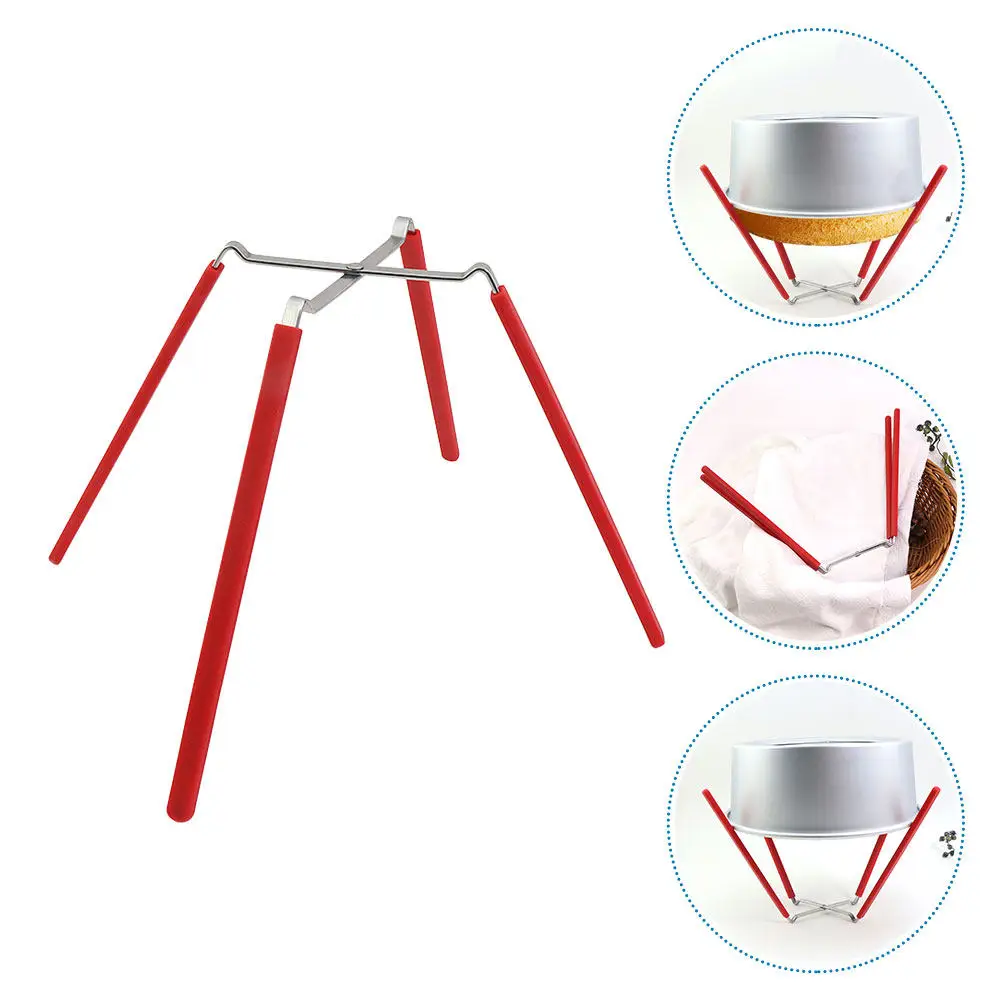 Stainless Steel Chiffon Cake Cooling Rack Four-Claw Inverted Design Silicone-Tipped for Even Cooling Baking Rack Kitchen Supply
Stainless Steel Chiffon Cake Cooling Rack Four-Claw Inverted Design Silicone-Tipped for Even Cooling Baking Rack Kitchen Supply