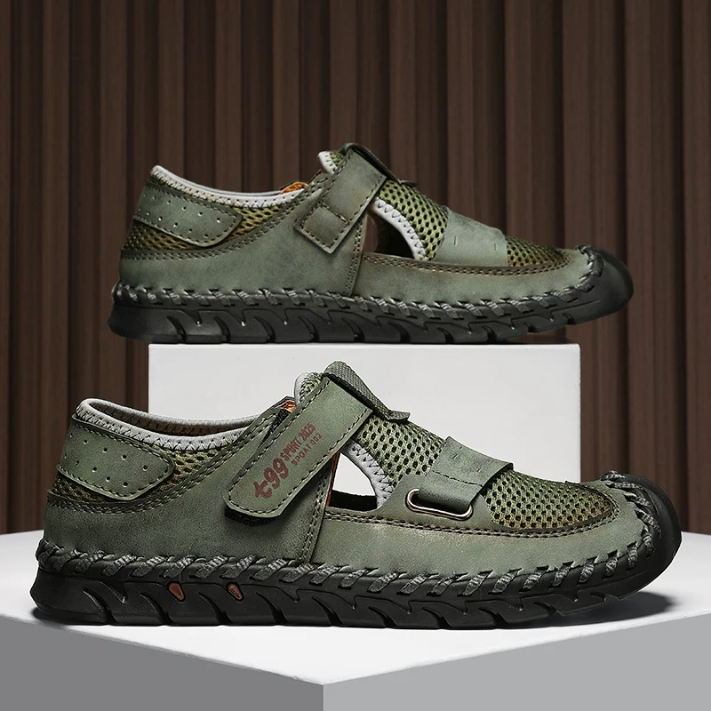 Summer Men Sandals Genuine Leather Mens Casual Shoes Outdoor Men Leather Sandals for Men Beach Shoes Roman mens Shoes
Summer Men Sandals Genuine Leather Mens Casual Shoes Outdoor Men Leather Sandals for Men Beach Shoes Roman mens Shoes