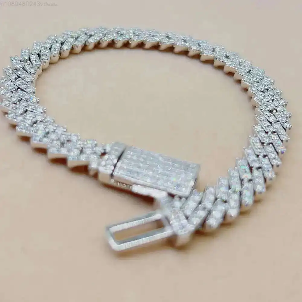 Pass Diamond Tester Hip Hop Bling Jewelry 8mm 89 Vvs Moissanite Iced Out Cuban Link Bracelet Chain
Pass Diamond Tester Hip Hop Bling Jewelry 8mm 89 Vvs Moissanite Iced Out Cuban Link Bracelet Chain