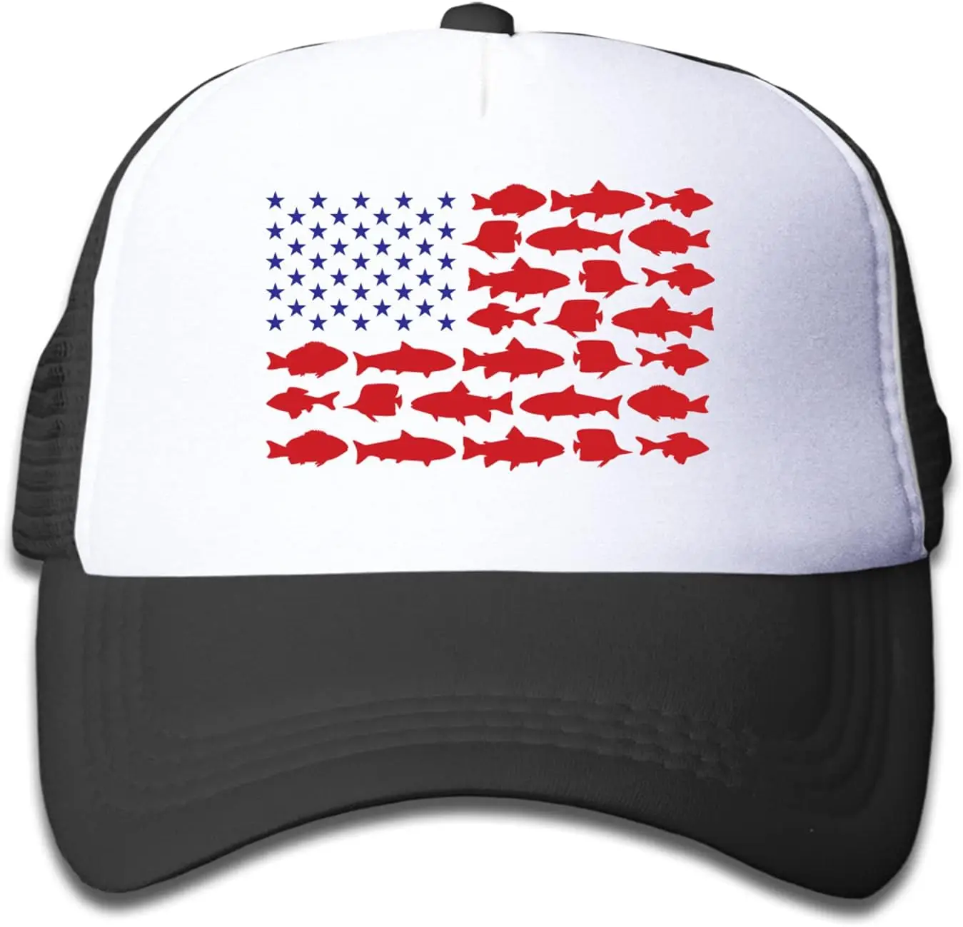 Fish USA Flag Trucker Mesh Hat Adjustable Baseball Cap for Men Women Teens 4th of July One Size Men Cap
Fish USA Flag Trucker Mesh Hat Adjustable Baseball Cap for Men Women Teens 4th of July One Size Men Cap