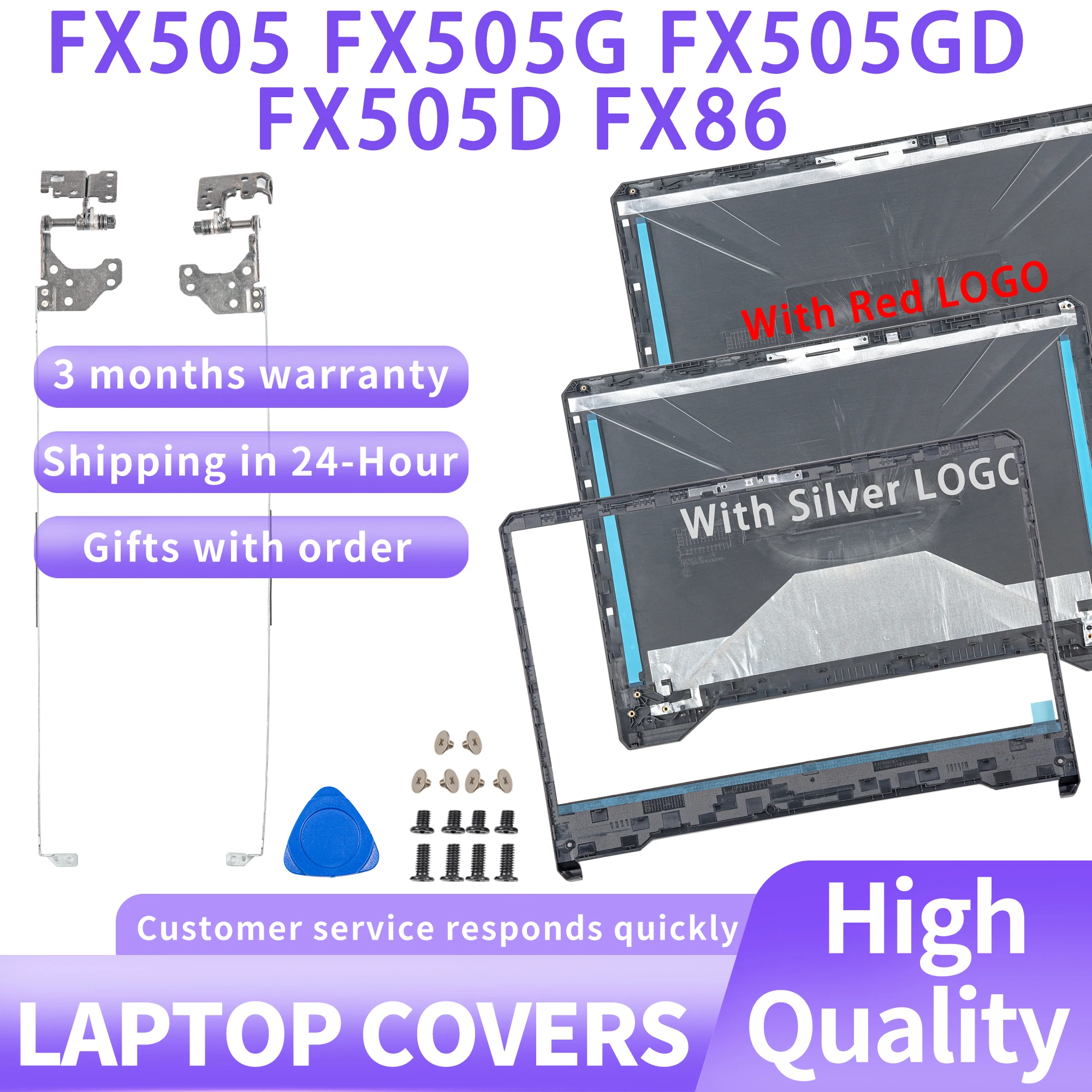 New case For TUF Gaming FX505 FX505G FX505GD FX505D FX86 FX86F FX95 Back Cover/Bezel/Hinges Plastic case 15.6inch Repair
New case For TUF Gaming FX505 FX505G FX505GD FX505D FX86 FX86F FX95 Back Cover/Bezel/Hinges Plastic case 15.6inch Repair