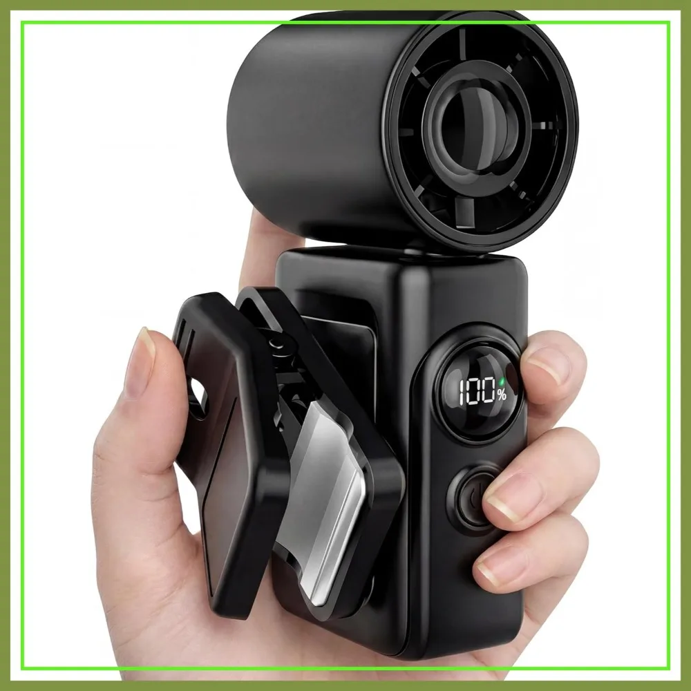 Ultra-Light 0.26lb Handheld Fan, Clip-On Dual Mode, 4 Speeds, USB-C Fast Charge with Power Display, Compact for Travel, Office, Outdoor, Gift for Women Men
Ultra-Light 0.26lb Handheld Fan, Clip-On Dual Mode, 4 Speeds, USB-C Fast Charge with Power Display, Compact for Travel, Office, Outdoor, Gift for Women Men
