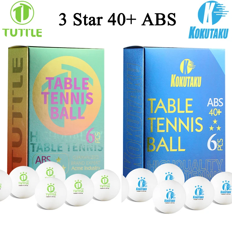 TUTTLE KOKUTAKU 3-звездочные мячи для настольного тенниса 40+ АБС-пластик, новый материал со швами, прочные мячи для пинг-понга для тренировок, 6/12/24 шт.
TUTTLE KOKUTAKU 3-звездочные мячи для настольного тенниса 40+ АБС-пластик, новый материал со швами, прочные мячи для пинг-понга для тренировок, 6/12/24 шт.