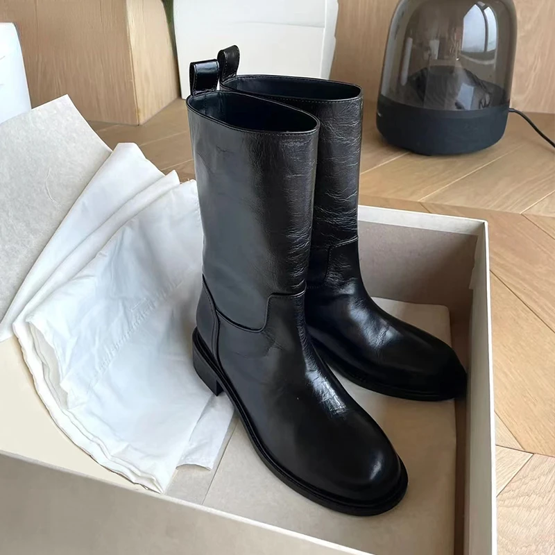 Winter Mid Calf Boots For Women Fashion Slip On Knight Boots Female Elegant Low Heel Women's Winter Footwear
Winter Mid Calf Boots For Women Fashion Slip On Knight Boots Female Elegant Low Heel Women's Winter Footwear
