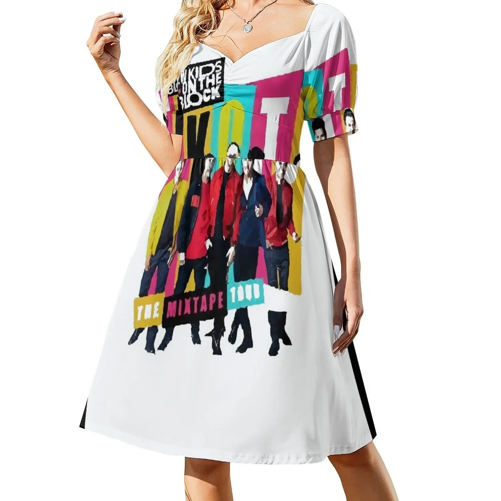 NKOTB retro vintage design Short-Sleeved Dress Women dresses summer evening dresses women
NKOTB retro vintage design Short-Sleeved Dress Women dresses summer evening dresses women