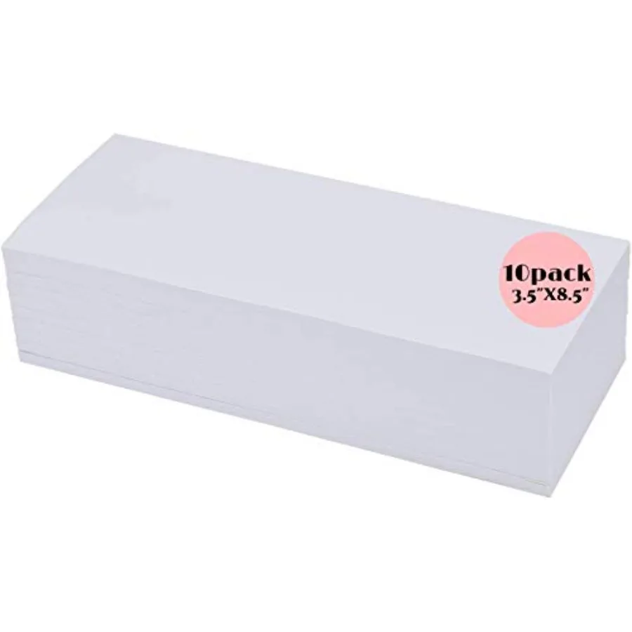 10 Pack 50Sheets 3.5"x8.5" Plain Notepads-Memo Pads-Scratch Pads-White Blank Writing Pads for Concession Stand, Restaurant Serv
10 Pack 50Sheets 3.5"x8.5" Plain Notepads-Memo Pads-Scratch Pads-White Blank Writing Pads for Concession Stand, Restaurant Serv