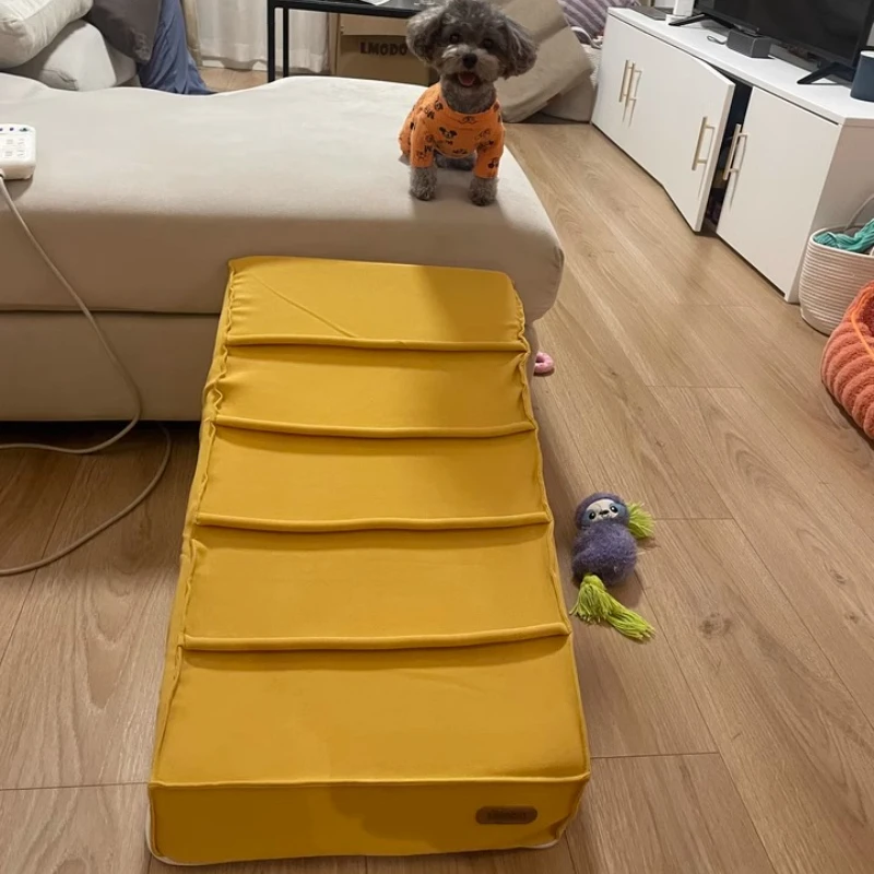 2-in-1 Pet Ramp & Bed Detachable Dog Stairs with High Sponge Washable Pet Climbing Ladder Non-Slip Puppy Slope for Sofa/Bed
2-in-1 Pet Ramp & Bed Detachable Dog Stairs with High Sponge Washable Pet Climbing Ladder Non-Slip Puppy Slope for Sofa/Bed