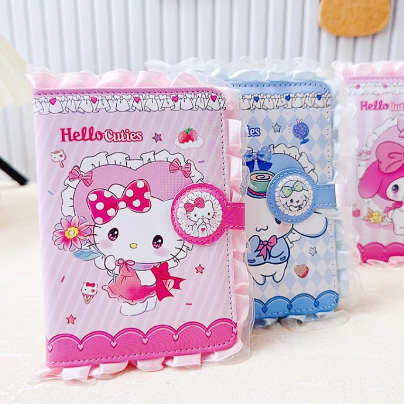 Lace and lace Sanrio PU soft stress relief notebook for children, cute cartoon notebook, color page notes
Lace and lace Sanrio PU soft stress relief notebook for children, cute cartoon notebook, color page notes